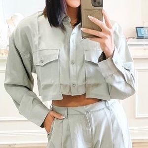 Brand new light green crop top! Just the top for sale. XS.